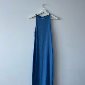 Long fitted blue dress from Zara, size L